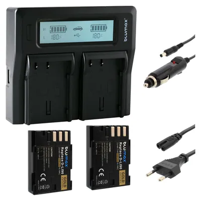 Produktbild von 2x Akku + Lader für Pentax D-Li90 K01 K3 K3II K5 K5II K7 645D 645Z 2040 mAh