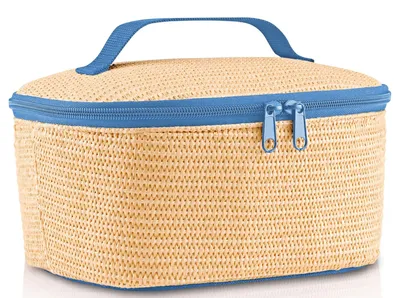 Produktbild von reisenthel coolerbag S pocket, Kühltasche, Isolierte Tasche, Thermotasche, Raffia Blue, 2.5 L, LG4121