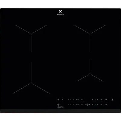 Zdjęcie produktu dla Electrolux EIT61443B, Czarny, Wbudowany, Płyta indukcyjna strefowa, Szkło, 4 stref(y), 4 stref(y)