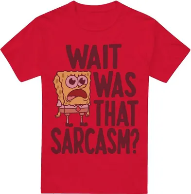 Obrázek produktu pro SpongeBob SquarePants - Pánské tričko "Sarcasm" TV6799 (XXL) (Červená)