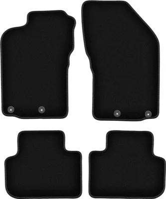 Obrázek produktu pro Velurové autokoberce na míru pro Alfa Romeo 147 (2000-2010, hatchback) černé, sada 4 ks, s úchyty