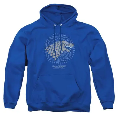 Obrázok produktu pre Mikina s kapucňou "Stark Burst" zo série Game of Thrones, uni, pre pánov/dámy, model TV38351 (veľkosť S), farba: kráľovská modrá