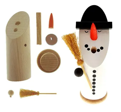 Produktbild von Räuchermann Bastelset Schneemann BxHxT 5x13x5cm NEU