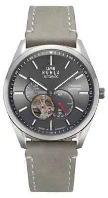 Produktbild von UMR RUHLA Armbanduhr, Herren, Automatik, Lederband, Titan, 10 bar