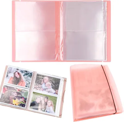 Produktbild von Fotoalbum 20 Seiten, 80 Taschen, für Postkarten und Sticker, 44.5x29x3.5 cm, Orange