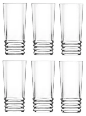 Obrázok produktu pre Sklenený pohár Elegan, LAV, sklo, na vodu, 335 ml, 68x140 mm, balenie 6 ks.