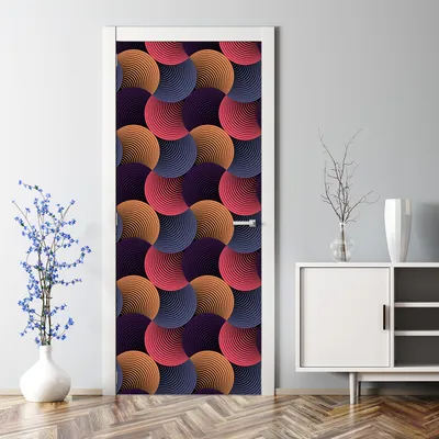 Produktbild von Dekorative Türaufkleber Aufkleber selbstklebend Abnehmbarerdeko Blatt grün und weiß 70 x 200 cm
