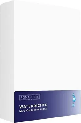 Produktbild von Romanette Matratzenschoner Molton Spannbettlaken - Wasserdicht, Atmungsaktiv, Baumwolle, 180 x 200 cm