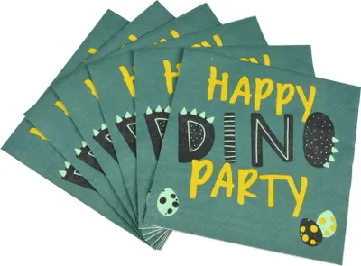 Image de 20 serviettes en papier Dino Party