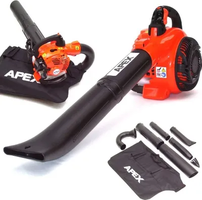 Produktbild von Benzin Laubsauger Laubbläser 55117 Laubhäcksler 26ccm Gartenhäcksler Gebläse