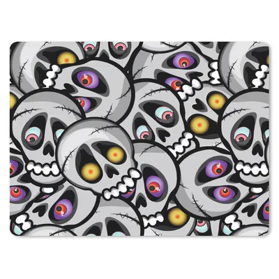 Produktbild von MuchoWow® Mauspad Mousepad Schädel - Muster - Augen 23x19 cm - Mousepads - Maus Mat - Pad - Mausunterlage - Schreibtischunterlage - Mauspad