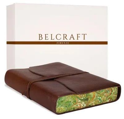 Image de Cahier en cuir artisanal, de style italien