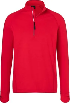 Produktbild von Men's Sports Shirt Half-Zip red, Gr. XXL