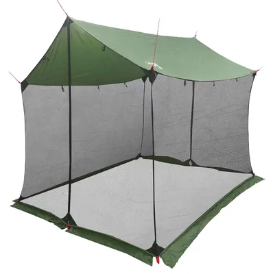 Produktbild von vidaXL Camping-Tarp mit Netzwänden Grün 270 x 210 x 210 cm