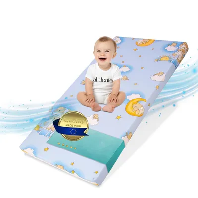 Produktbild von Kindermatratze | klappbare Kindermatratze | Kinder Rollmatratze | Reisebett-Schaumstoffmatratze 70x140 | Kinderbettmatratze mit Mikrofaserbezug