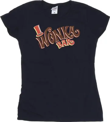 Produktbild von Willy Wonka - "Bar Logo" T-Shirt für Damen BI51077 (S) (Marineblau)