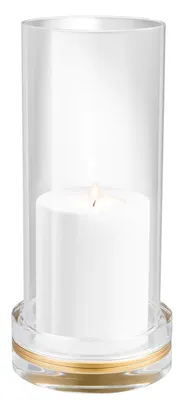 Produktbild von Casa Padrino Luxus Kristallglas Kerzenleuchter 14 x H. 30 cm - Designer Wohnzimmer Accessoires