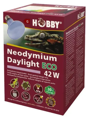 Immagine prodotto di Hobby Neodymium Daylight Eco, lampada alogena spot a luce diurna per terrari - 42 W