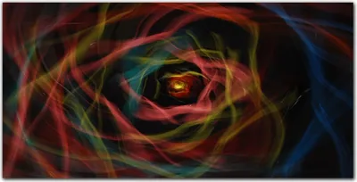 Produktbild von Coloray Bild aus Leinwand 100x50 Leinwand Dekoration - Feuer Wirbel