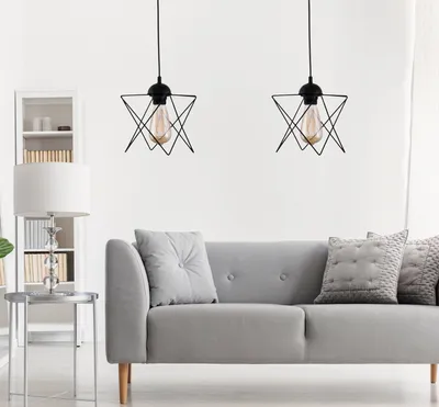 Produktbild von Opviq, 205- 205FLH, Schwarz, Kronleuchter, Metallprisma Kronleuchter