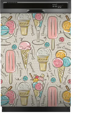 Produktbild von Magnete Dekorative 60x80 cm Küche Magnetmatte Spülmaschine - Eiscreme und Süßigkeiten