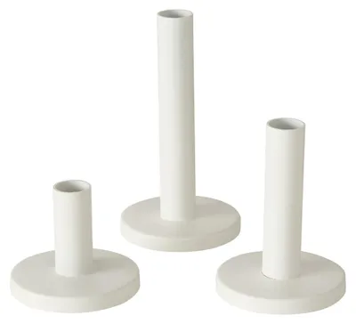 Produktbild von Boltze Kerzenleuchter Malko 3-teilig (Kerzenständer aus Metall, weiß)