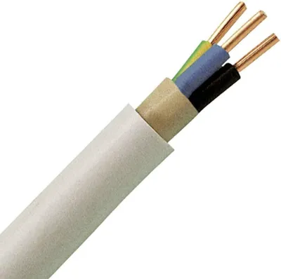 Produktbild von Elektrokabel Kopp NYM-J 3x1,5mm² 5m grau Mantelleitung Stromkabel