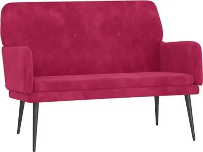 Produktbild von vidaXL Sitzbank Weinrot 108x79x79 cm Samt