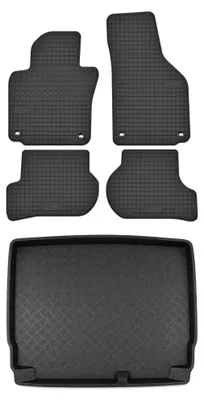 Obrázok produktu pre Gumové autokoberce SolidTread + vaňa kufra pre: Volkswagen Golf V 2003-2008 hatchback 5 ks