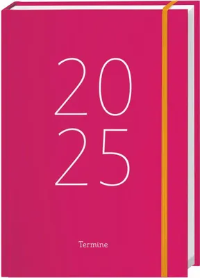 Produktbild von Tages-Kalenderbuch A6, pink 2025