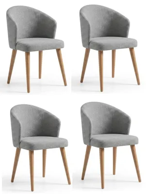 Obrázok produktu pre 4 stoličky, moderný dizajn, sivá farba, ergonomické, kompaktné, stabilné, elegantné