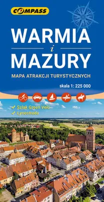 Image de Carte des attractions touristiques de Warmie et de Mazurie 1:225 000