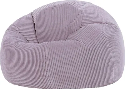 Produktbild von icon Klassischer Sitzsack Bean Bag Kingston, Cord Kuschelstuhl Sitzsäcke Für Das Wohnzimmer, Lila - Hergestellt in Deutschland