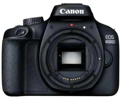 Produktbild von Canon EOS 4000D & 18-55 / 3.5-5.6 EF-S III 18 Megapixel DSLR-Kamera-Kit mit Objektiv, Full HD Video, optischer Bildstabilisator, 22,3 x 14,9 mm CMOS-Sensor, 6,86 cm (2,7 Zoll) Display, WLAN, YES