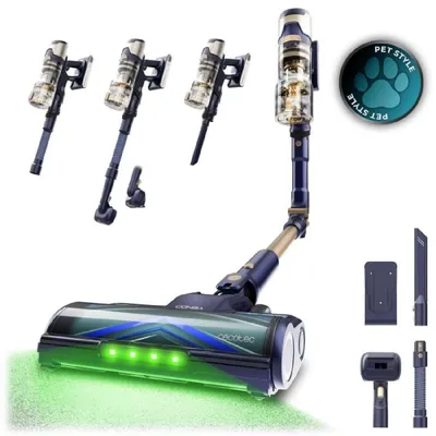 Image de Cecotec Aspirateur Balai sans Fil Conga Rockstar RS80 Pet Flex Detect. 600W, Puissance d'Aspiration 200AW, Brosse