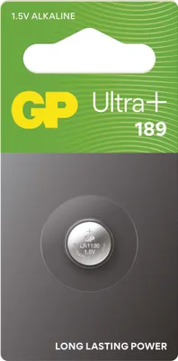 Alkalická knoflíková baterie GP Ultra plus 189F (LR54), 1 ks
