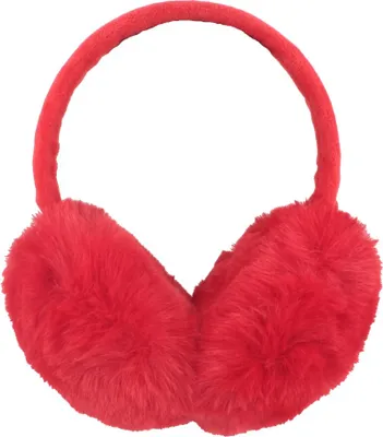 McBurn kuschelige Earmuffs Ohrenschützer aus Webpelz-Imitat in rot