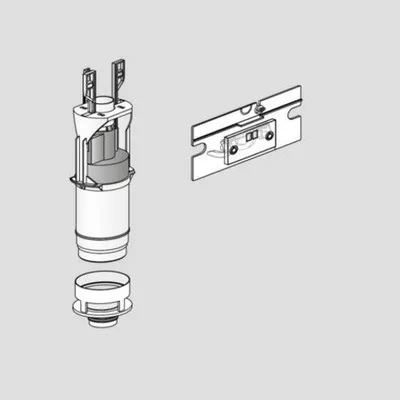 Produktbild von Sanit Friatec WC-Umrüstset ohne Betätigungsplatte
