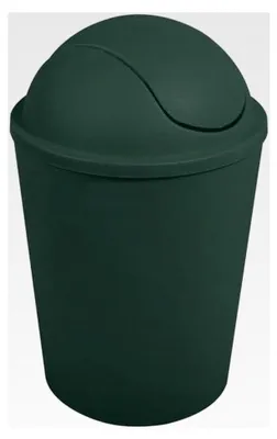 Produktbild von Mülleimer mit Schwingmechanismus, PP, 5,5 l, Dunkelgrün