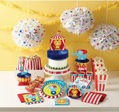 Produktbild von 16 Servietten Zirkus Party - zum 1.Geburtstag
