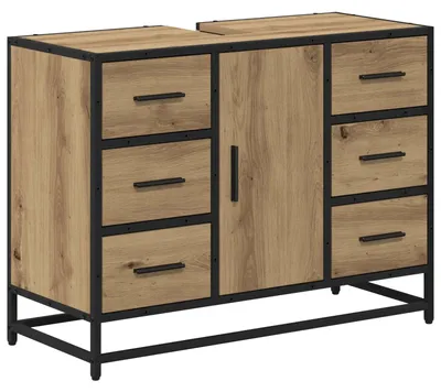 Zdjęcie produktu dla vidaXL Szafka łazienkowa dąb Artisan 80 x 33 x 60 cm materiał drewnopochodny