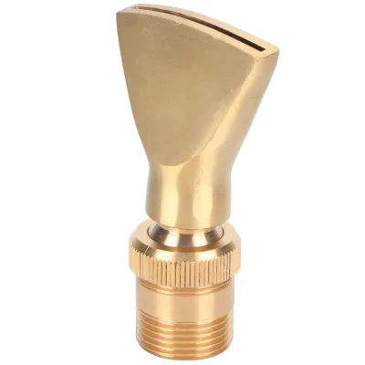 Image de Tête d'arrosage étroite à jet en éventail en laiton pour fontaines, arroseur de bassin réglable (G1/2 femelle, G3/4 mâle)