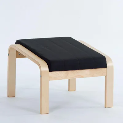 Produktbild von Hocker Siesta Birke Stoff schwarz