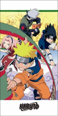 Produktbild von Jerry Fabrics Naruto Badetuch bereit 70 x 140 cm