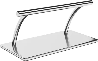 Produktbild von physa Fußstütze Friseur - Edelstahl - 35 cm - rund