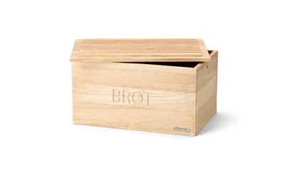 Produktbild von CONTINENTA Brotkasten, Gummibaum 34,5x23x19 cm 3141 4017167314105