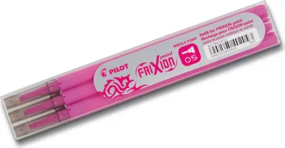 Zdjęcie produktu dla Wkłady do długopisu Pilot FriXion Point 0,5 mm, różowe – zestaw 36 sztuk