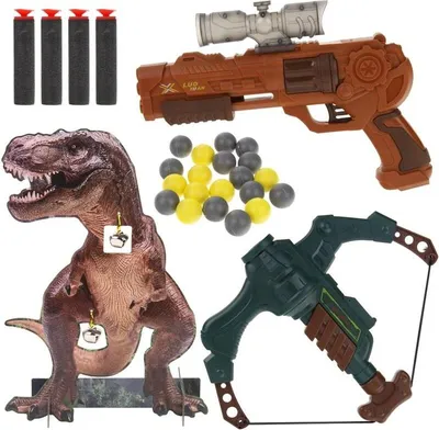 Immagine prodotto di Arma Pistola a pallini Balestra Scudo Dinosaurio T-Rex
