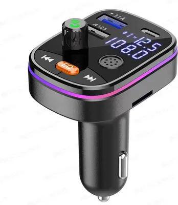 Obrázek produktu pro Auto Bluetooth Mp3 Fm Vysílač s Usb nabíjení Port Display Adaptér černý