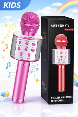 Produktbild von Karaoke Mikrofon für Kinder & Erwachsene – Bluetooth Wireless Mikrofon mit Lautsprecher & Echo-Effekt
